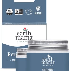 Earth Mama Organic Perineal Balm | Naturally Cooling Herbal Salve for Pregnancy and Postpartum Relief with Witch Hazel & Calendula, Feminine Care Essentials, No Benzocaine or Butane, 2-Oz (2-Pack)