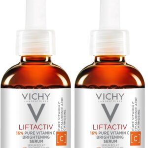 Vichy LiftActiv Vitamin C Serum For Face, Brightening Serum With Pure Vitamin C + Hyaluronic Acid + Vitamin E, Reduces Fine Lines, Smooths Skin Texture, Improves Radiance, Anti Aging