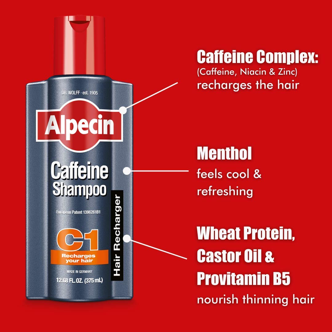 Alpecin C1 Caffeine Shampoo 8.45 Oz (Pack of 3) I Hair Performance Enhancer I Promotes Natural Hair Growth and Thickness I Energizes Scalp - Image 3