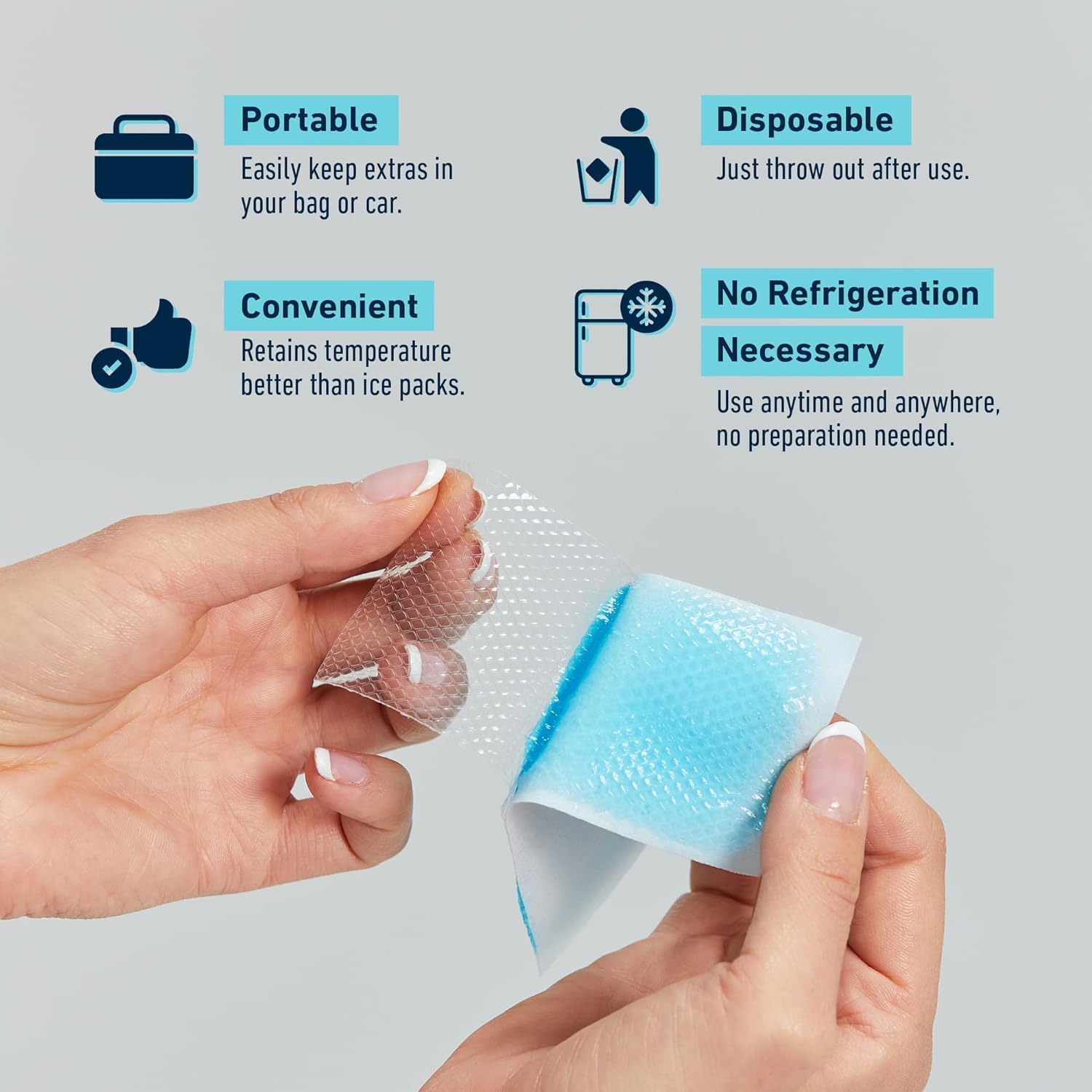 10 Sheets Cooling Patches for Body Cooling, Mobile Phone Cooling - Image 3