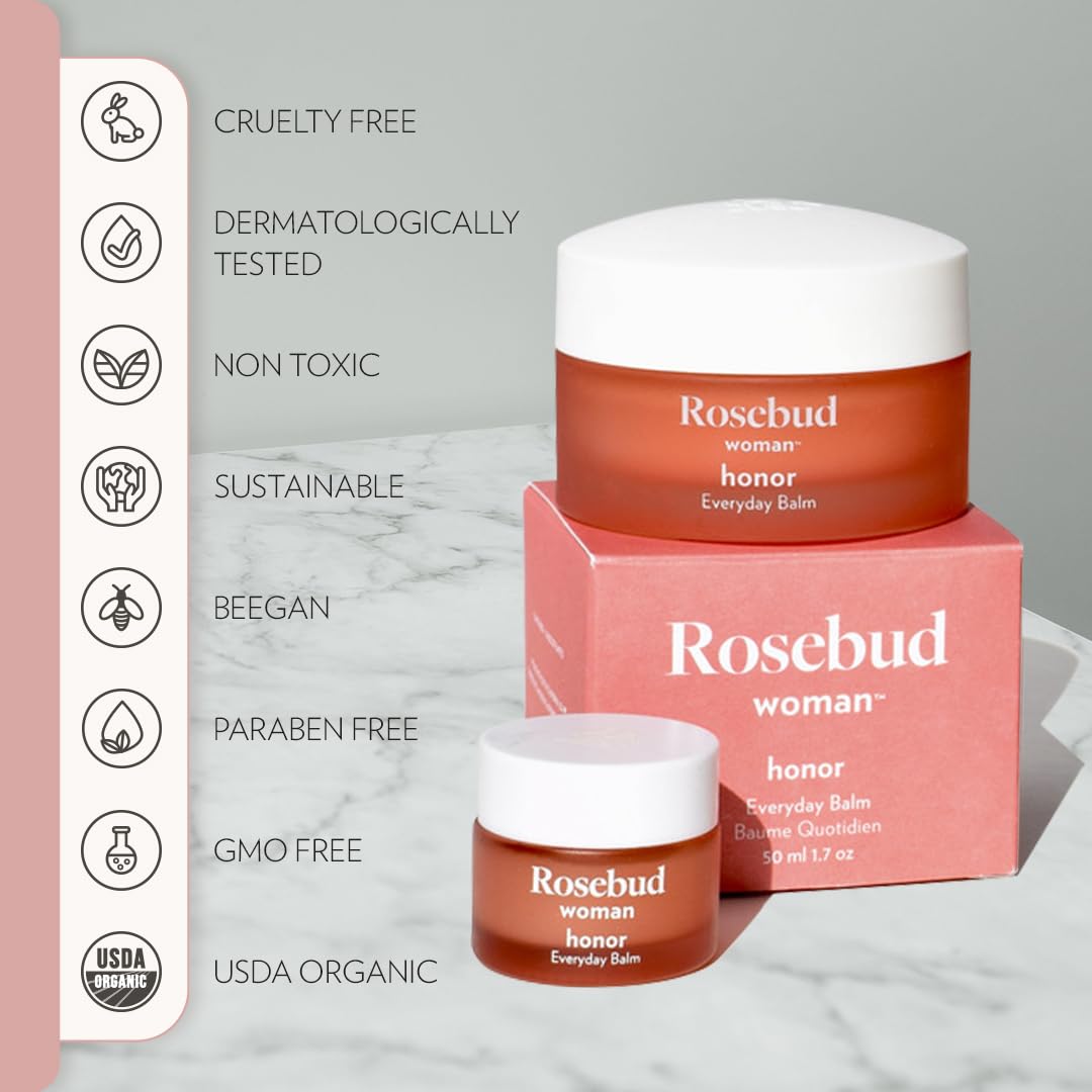 Rosebud Woman Honor Vaginal Moisturizer Balm – Natural Feminine Care for Dryness, Irritation & Itch Relief – Hormone-Free, Organic, OB/GYN-Approved Intimate Hydration (90-Day Supply) - Image 4