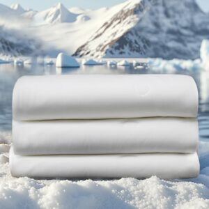 Queen Cooling Comforter with Tencel™ Fill for Hot Sleepers & Night Sweats - Lightweight, Breathable, Double-Sided Cold Blanket All Season Thin Bedding (White, Full 90"x 90")