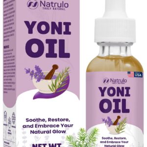 Yoni Oil – Natural Feminine Oil for Women, Odor Control, Dark Spots, Ingrown Hairs & Skin Brightening – pH Balanced, Moisturizing, Herbal Serum with Essential Oils – Intimate Vaginal Care, Made in USA