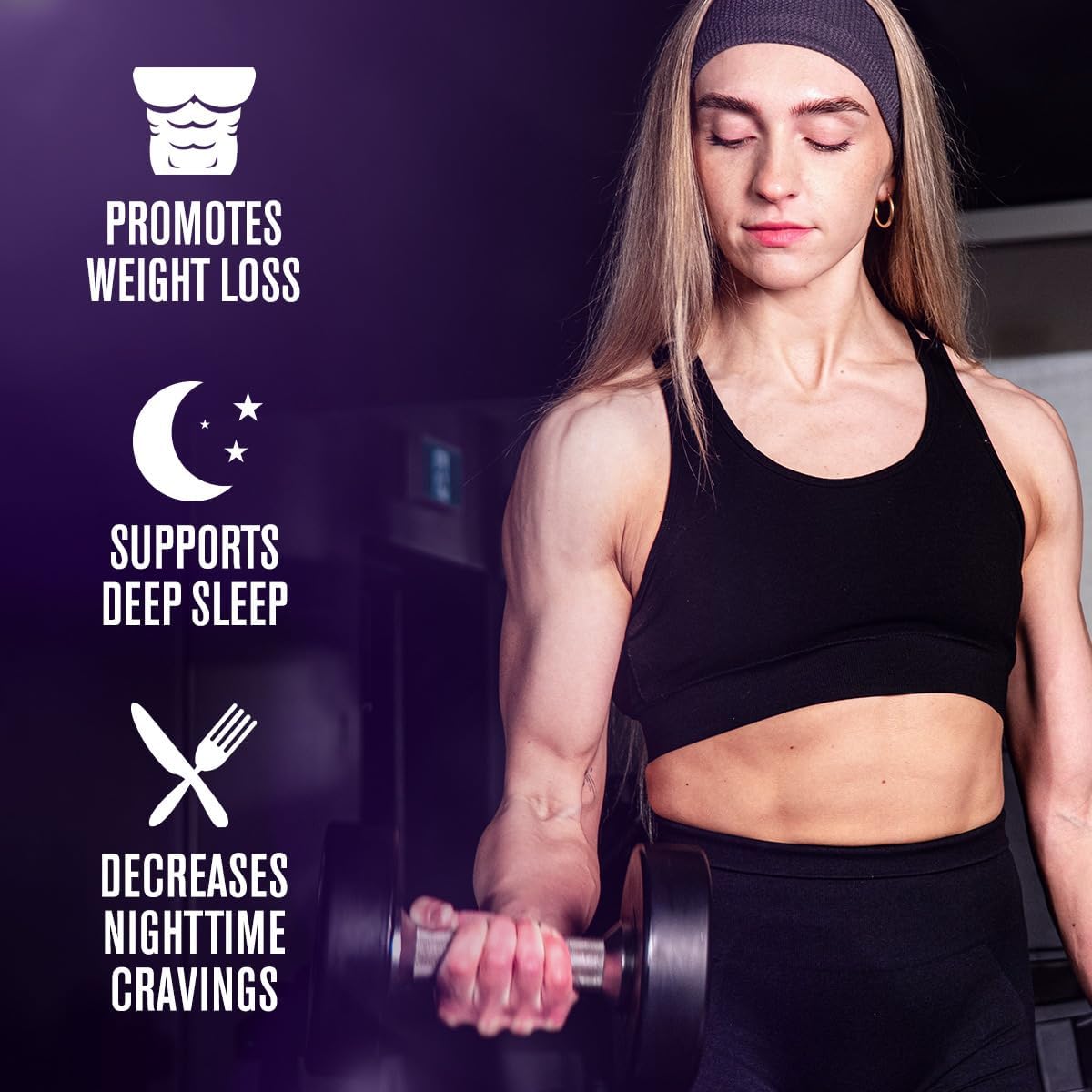 Jacked Factory Lean PM Night Time Fat Burner, Sleep Aid Supplement, & Appetite Suppressant for Men and Women - 60 Stimulant-Free Veggie Weight Loss Diet Pills - Image 4