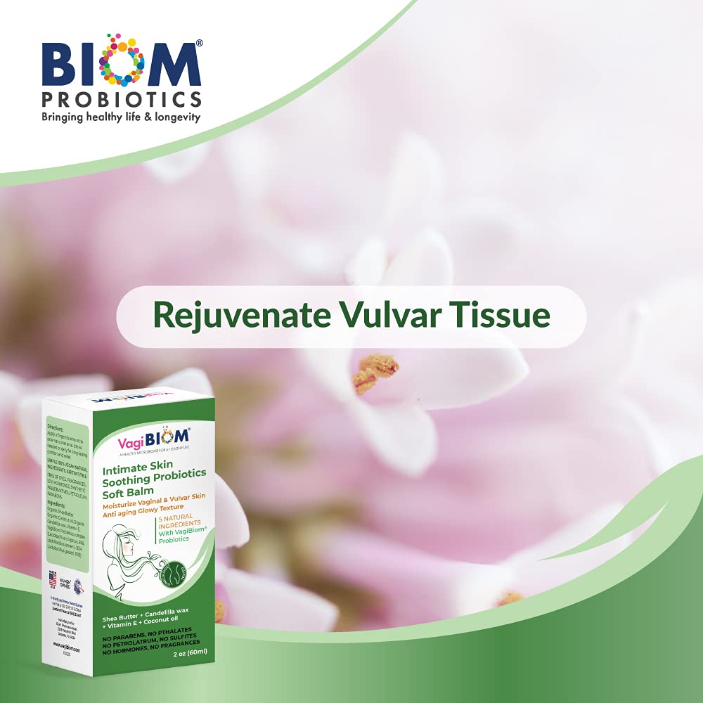 Intimate Skin Soothing Probiotics Soft Balm SheaButter with VagiBiom Lactobacillus crispatus for Skin Care. 100% NATURAL - NO VEGAN Maintain Optimal pH Relieves Feminine discomfort - Image 5