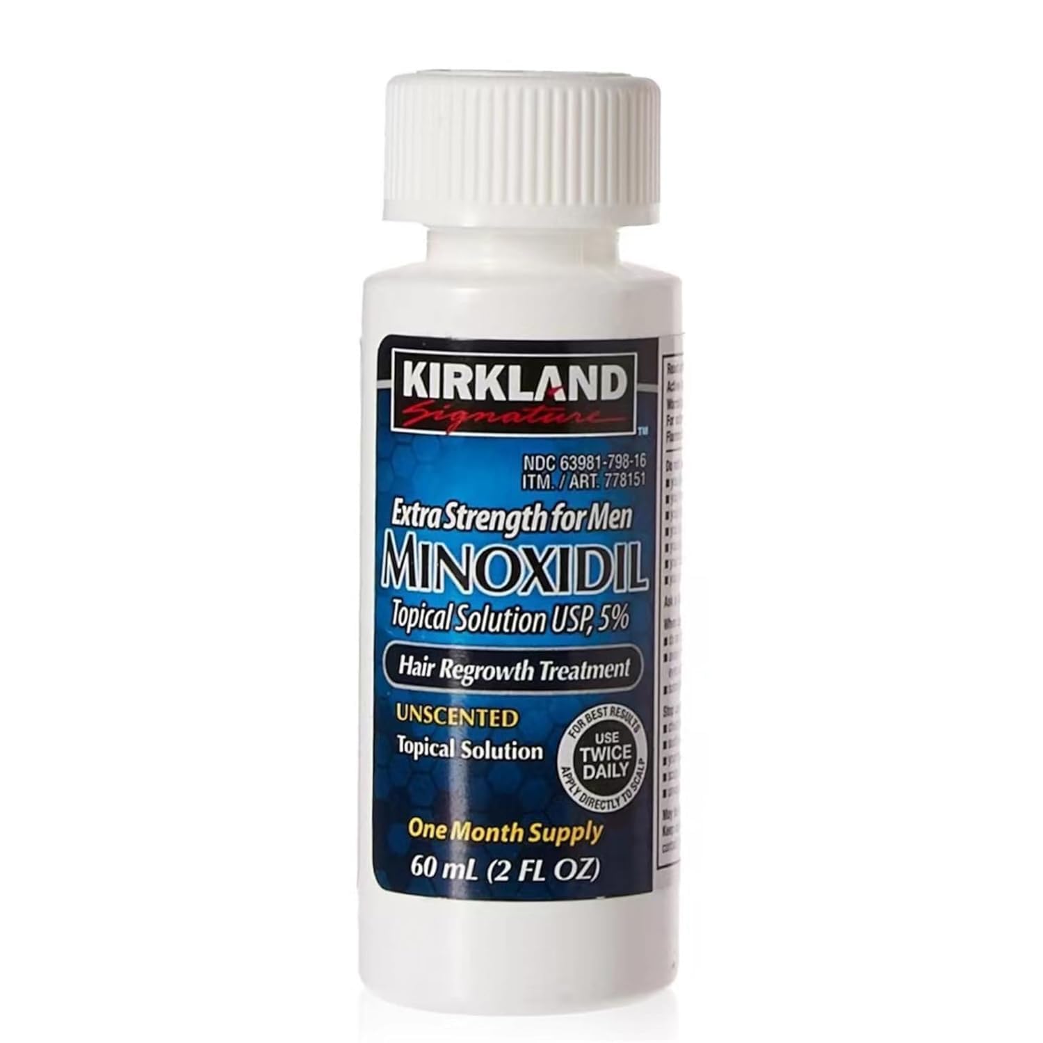 Kirkland Men Hair Loss Regrowth Revitalizes Hair Follicles 5% Minoxidil Topical Solution 3 Months Supply Size 3 X 2 Fl. Oz (60 Ml) Original - Image 3