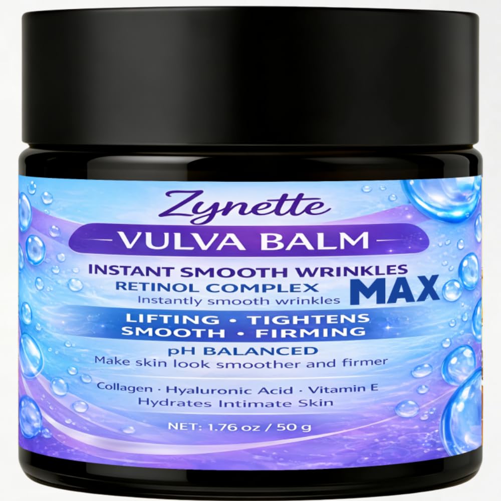 Retinol Complex Vulva Balm Vaginal Moisturizer pH Balanced Collagen Hyaluronic Acid Vitamin E Blue Purple 1.76 Oz 1 Pack MAX