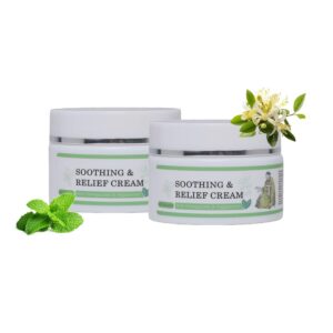 Gentle Herbal Moisturizer for Sensitive Skin, Soothing Relief Cream – Hydrating Daily Care to Soothe Redness & Discomfort, Lightweight and Refreshing for All Skin Types(2pcs)