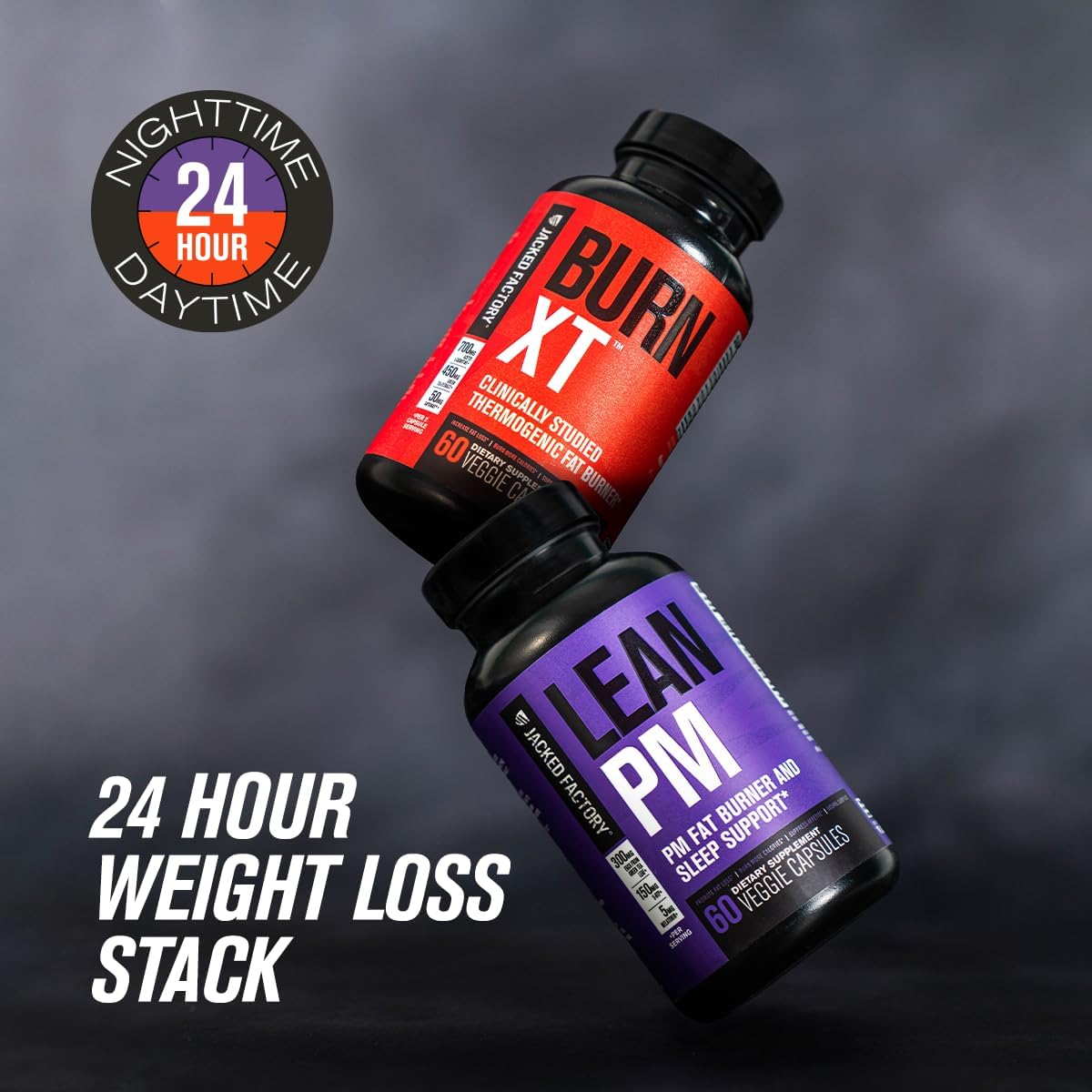 Jacked Factory Lean PM Night Time Fat Burner, Sleep Aid Supplement, & Appetite Suppressant for Men and Women - 60 Stimulant-Free Veggie Weight Loss Diet Pills - Image 7