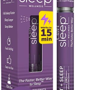 Can-i Sleep Spray for Adults – Fast-Acting Melatonin Spray with GABA & 5-HTP – Sleep Supplement to Fall Asleep Faster & Stay Asleep Longer – No Grogginess, Lack of Sleep Aid – 30 Servings 240 Sprays