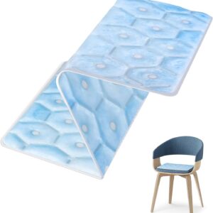 Cooling Seat Cushion, Y28°F Desk Chair Cushion Reusable Ice Mat with PCM Cooling Mat Technology, No Condensation, Foldable & Portable Chair Cushion for Office, Camping, Bed, Car
