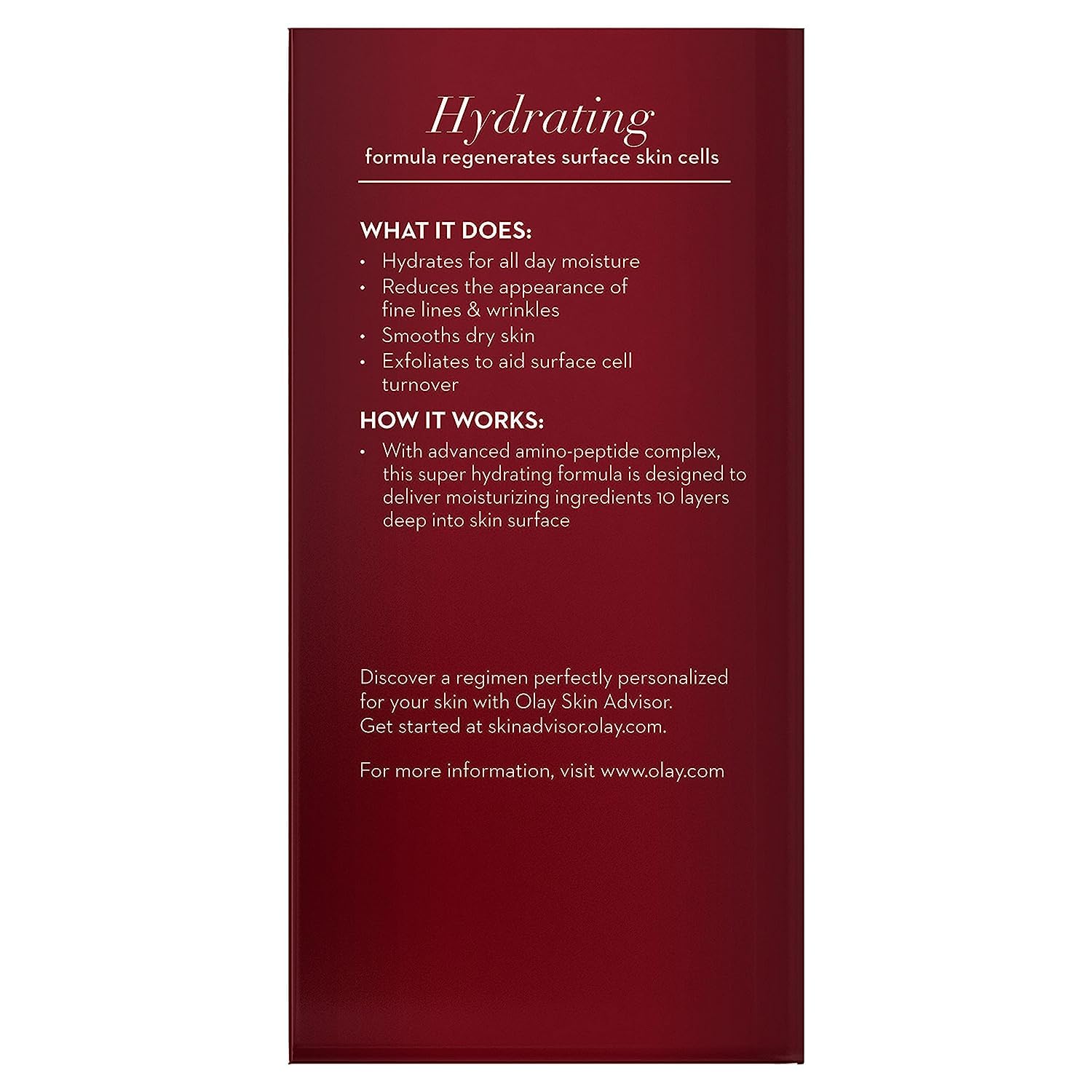 Olay Regenerist Deep Hydration Regenerating Cream Moisturizer, 1.7 fl oz - Image 3