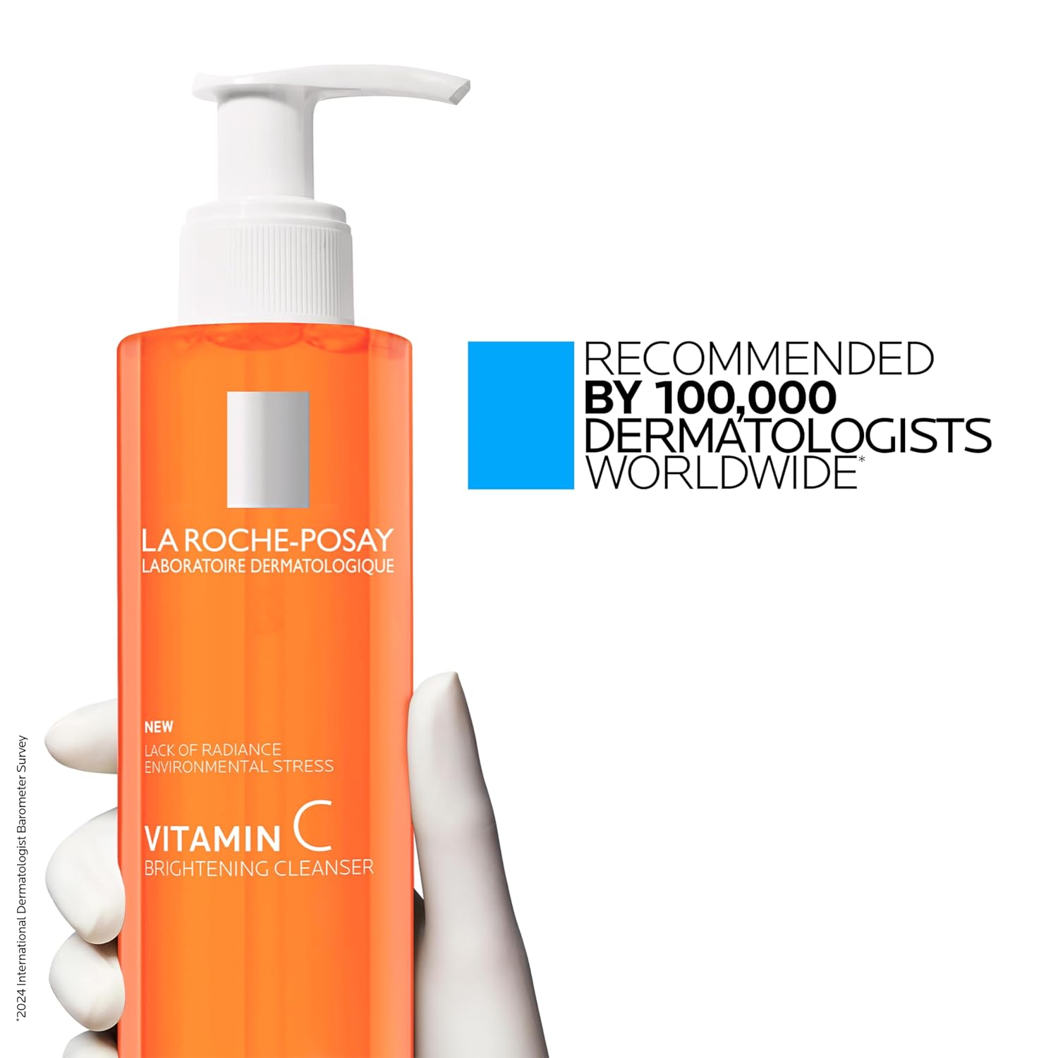 La Roche-Posay Vitamin C Brightening Face Wash, Gentle Foaming Facial Cleanser with Vitamin Cg and Vitamin B3 to Brighten and Even Skin Tone, Vitamin C Face Wash that Cleanses Dirt & Makeup, 200ml - Image 9