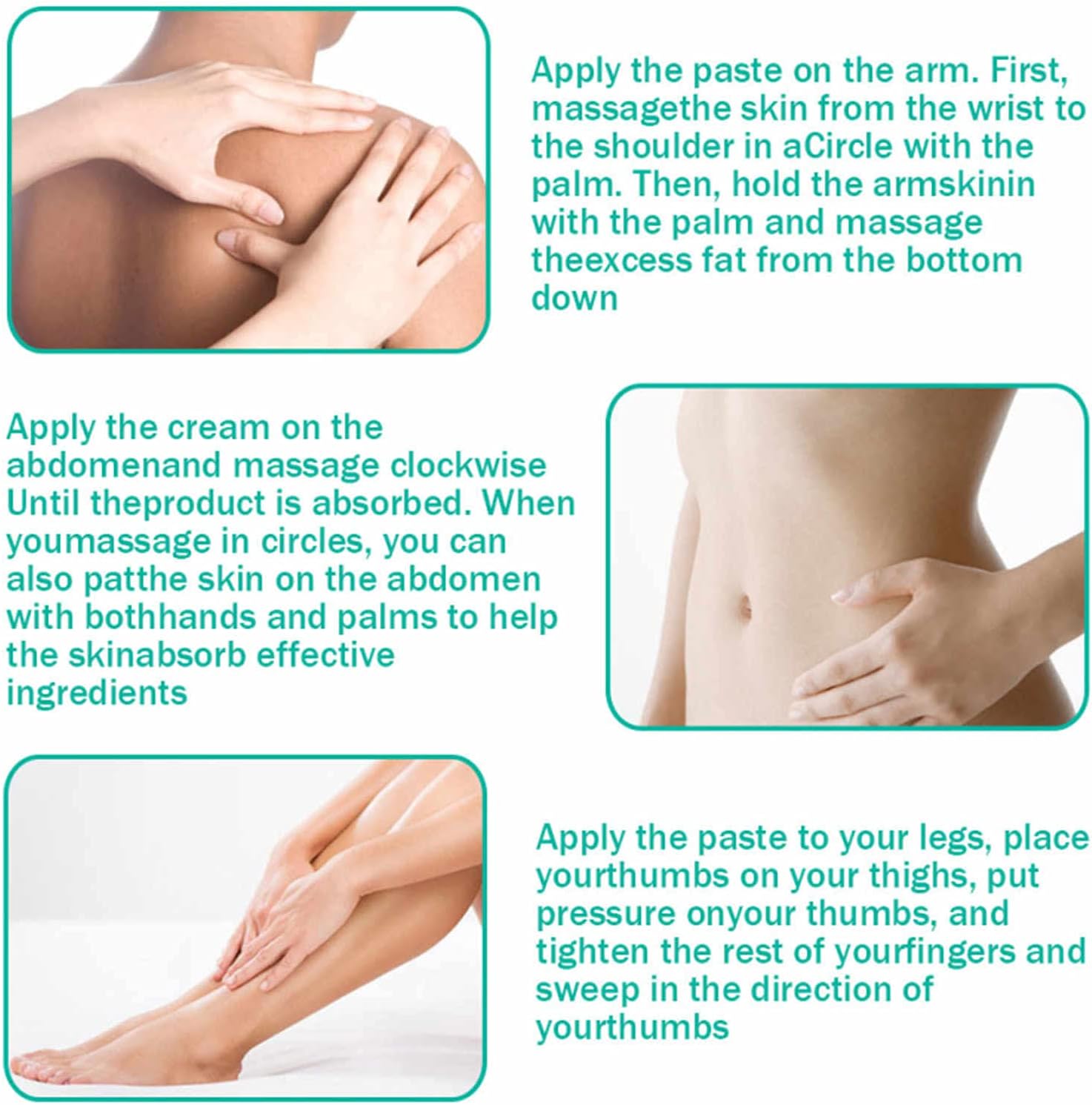 Slimming Cream, Navel Arm Leg Belly Ginger Fat Burning Cream, Weight Loss Skin Firming Moisturizing Massage Gel for Cellulite, Soothing, Relaxing, Tightening & Slimming (50g) - Image 2