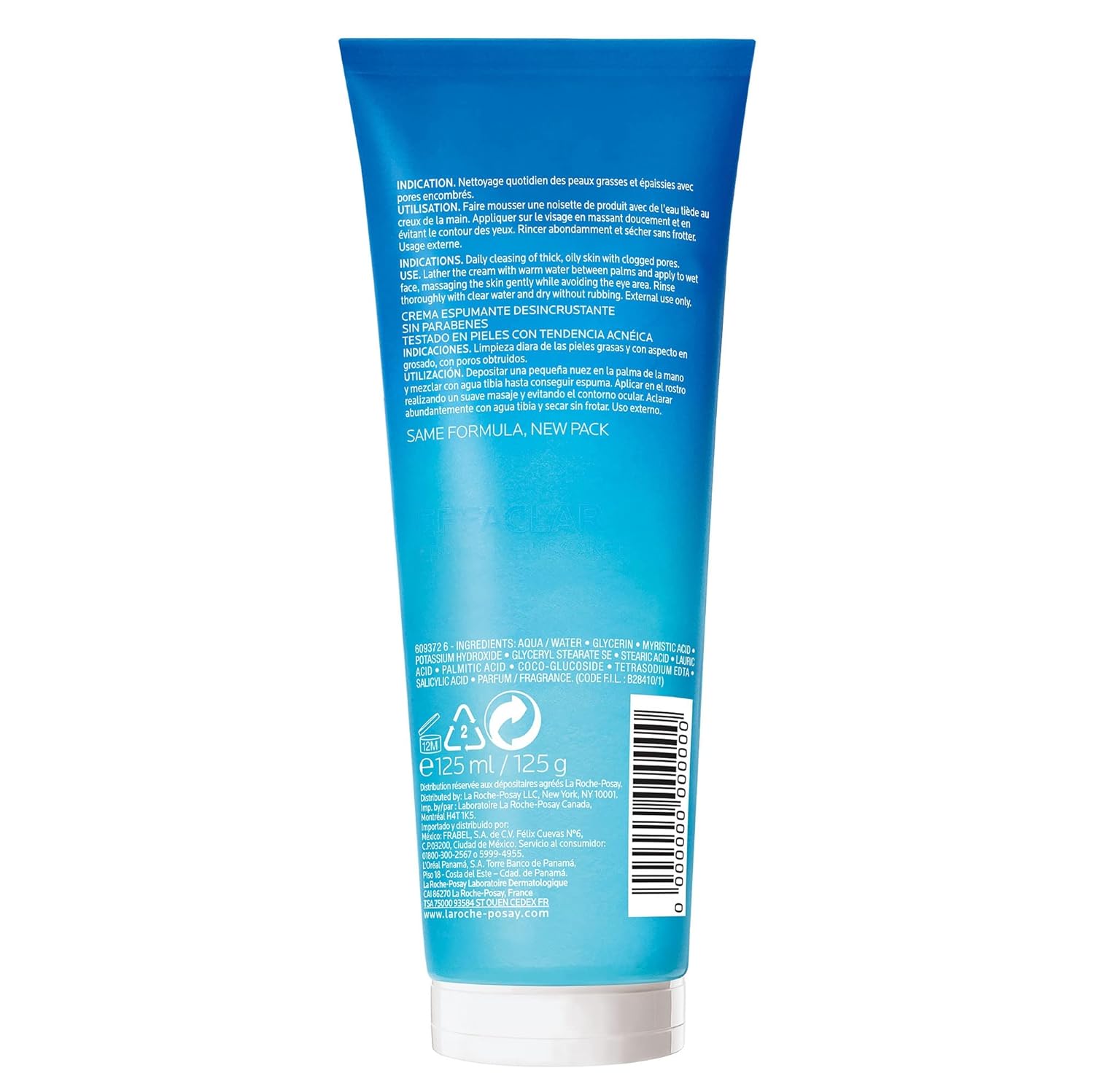 La Roche-Posay Effaclar Deep Cleansing Foaming Facial Cleanser, Cream Cleanser & Daily Face Wash for Oily Skin & Acne Prone Skin to Minimize Look of Pores - Image 2