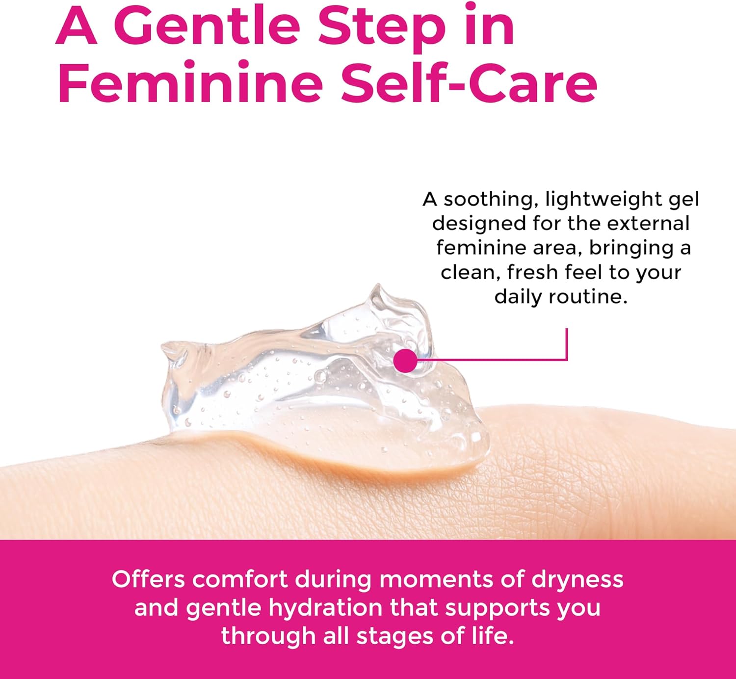 ZENZSUAL Feminine Moisturizing Gel, 1oz Travel Size – 100% Vegan, Paraben Free, Gentle Daily Care – pH Balanced Formula with Hyaluronic Acid – Intimate Dryness Relief and Hydrating Support for Women - Image 4