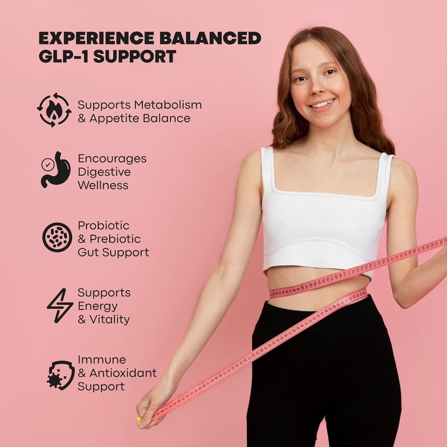 NutraPep GLP-1 Support Weight Loss Probiotic Supplement - Women Men Natural Appetite Suppressant & Metabolism Booster - Daily GLP1 Support to Activate Fat Burn Support Healthy Gut Curb Hunger - Image 4