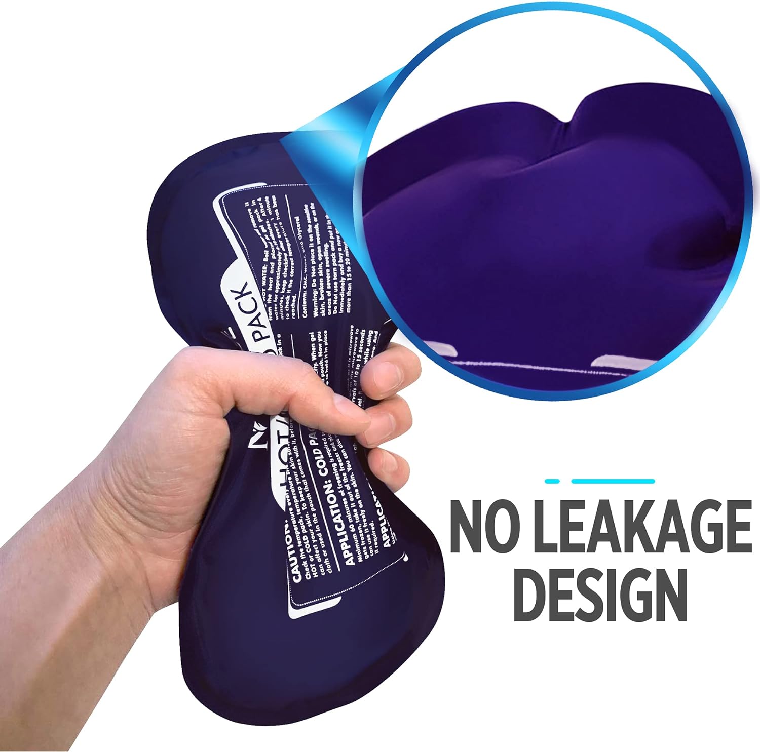 Reusable Hot and Cold Ice Packs for Injuries (3-Piece Set), Joint Pain, Muscle Soreness and Body Inflammation - Reusable Gel Wraps - Adjustable & Flexible for Knees, Back, Shoulders, Arms and Legs - Image 5