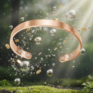 Kalm Bracelet Menopause: Your Natural Menopause Solution, Bracelet for Menopause Relief, Hot Flashes & Pain, Adjustable Bracelets for Women - Natural Hormonal Balance (Rose Gold)