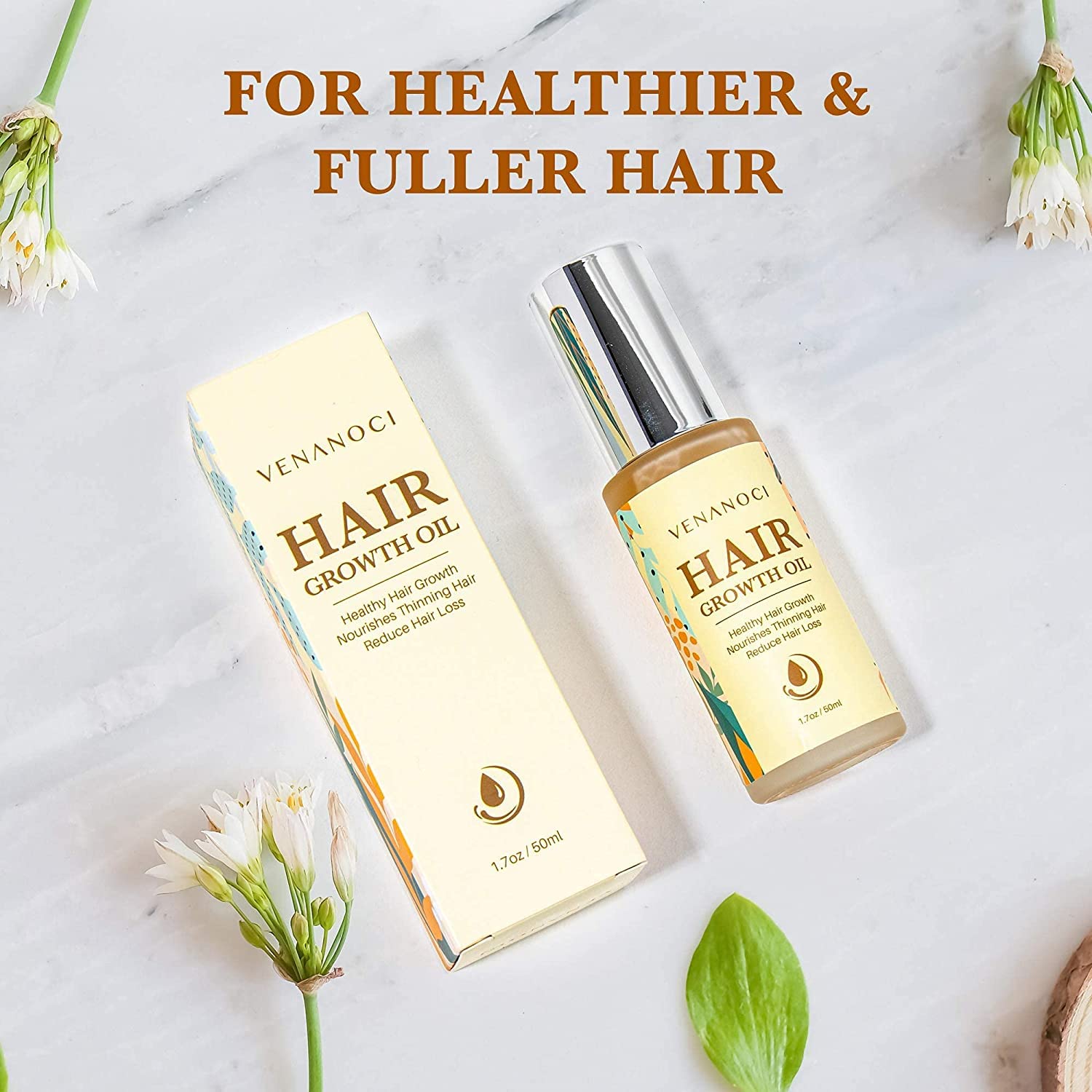 Hair Growth Oil with Rosemary & Biotin: Natural Hair Regrowth Serum for Women & Men – Anti Hair Loss & Thinning Treatment – Promotes Thicker, Fuller, Stronger, Healthier Hair – All Hair Types - Image 8