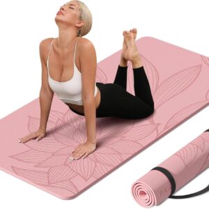 PAIDU Large Yoga Mat-72’x36’x0.4’ Extra Width ＆ Thick,Comfortable,Non-Slip Exercise Mat-Works Great on All Floor for Stretching,Yoga Studio,Gym or Home Workouts