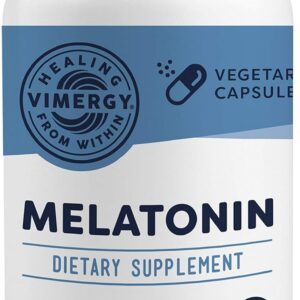 Vimergy Melatonin – Natural Sleep Aid – Sleep Supplement – Helps You Fall Asleep Faster & Stay Asleep Longer - Non-GMO, Gluten-Free, Kosher, Soy-Free, Vegan, Paleo (120 Counts)