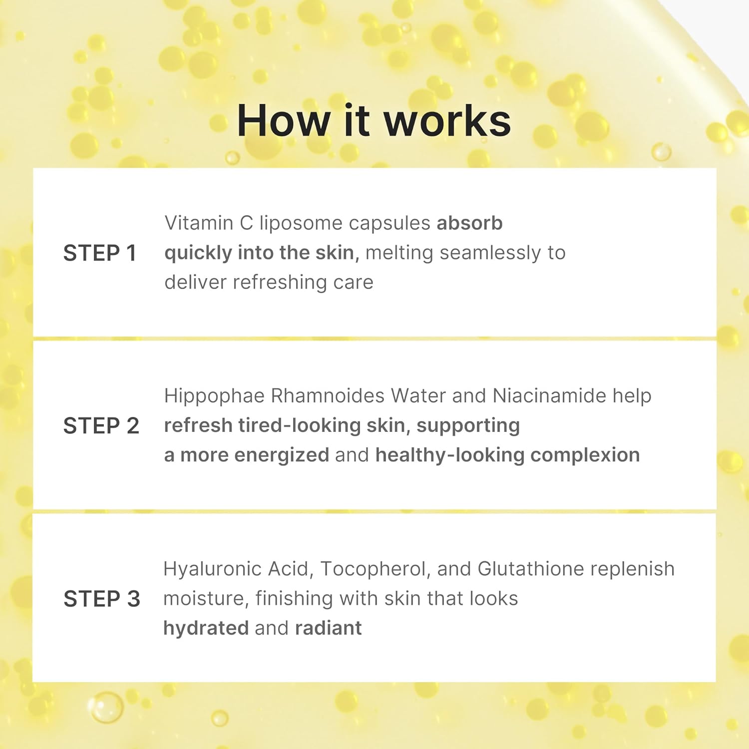 medicube Deep Vitamin C Capsule Serum | Hydrating Vitamin C Serum for Dull & Uneven-Looking Skin with Visible Concerns | Liposome Capsules for Smooth, Radiant Texture | Korean Skincare 1.01 fl.oz - Image 7