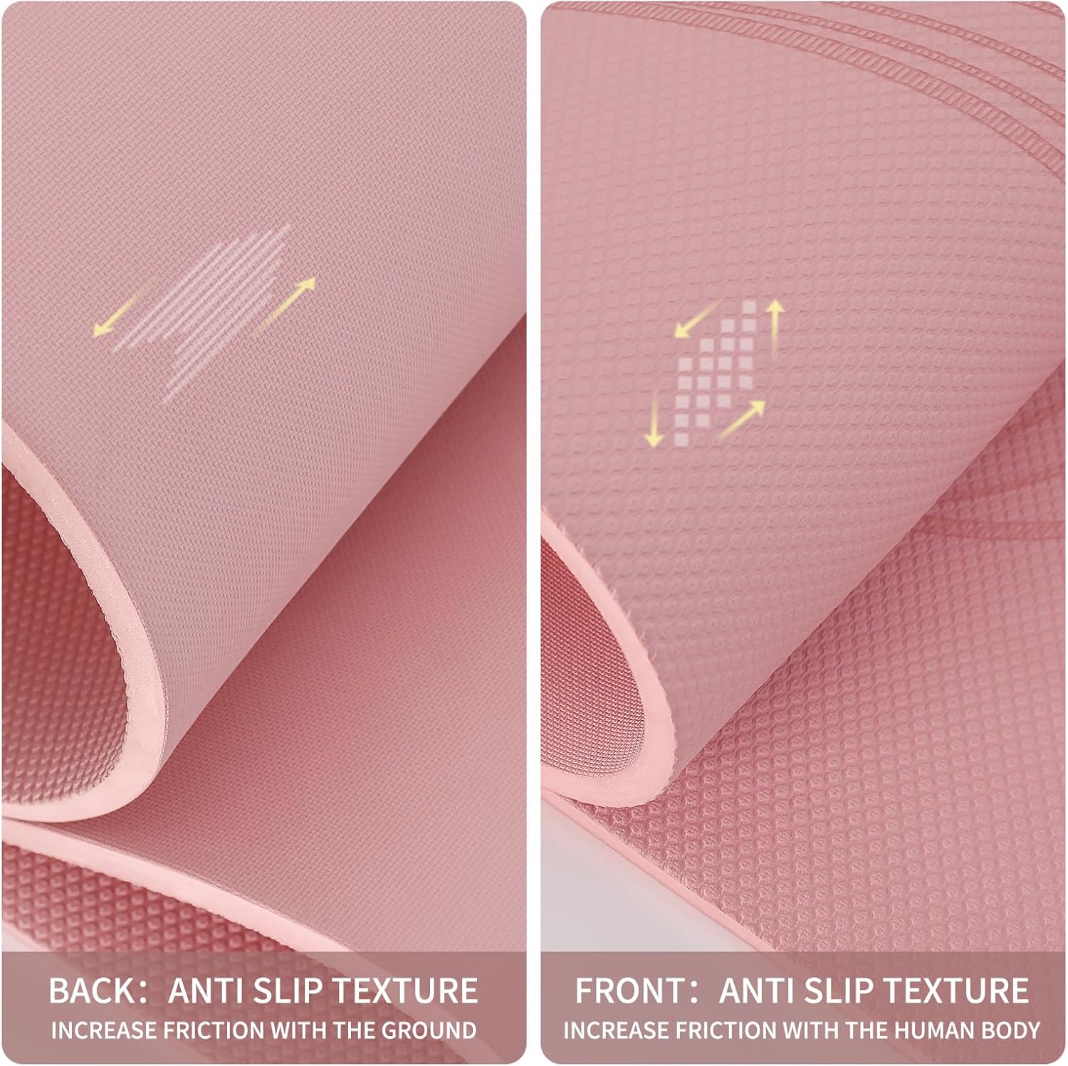 PAIDU Large Yoga Mat-72’x36’x0.4’ Extra Width & Thick,Comfortable,Non-Slip Exercise Mat-Works Great on All Floor for Stretching,Yoga Studio,Gym or Home Workouts - Image 5