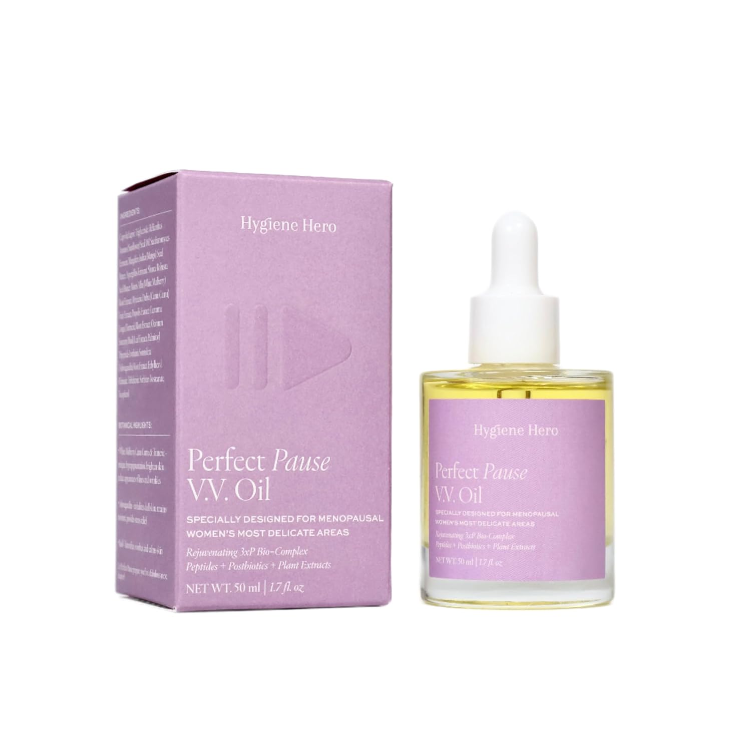 Perfect Pause VV Oil - For Menopausal Women | Reduces Dryness and Bumps | All Natural, Handcrafted, Vegan and GMO-Free