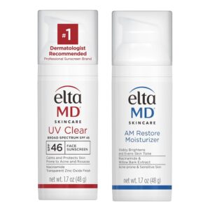 EltaMD UV Clear Face Sunscreen SPF 46, Oil-Free Sunscreen with Zinc Oxide, Dermatologist Recommended