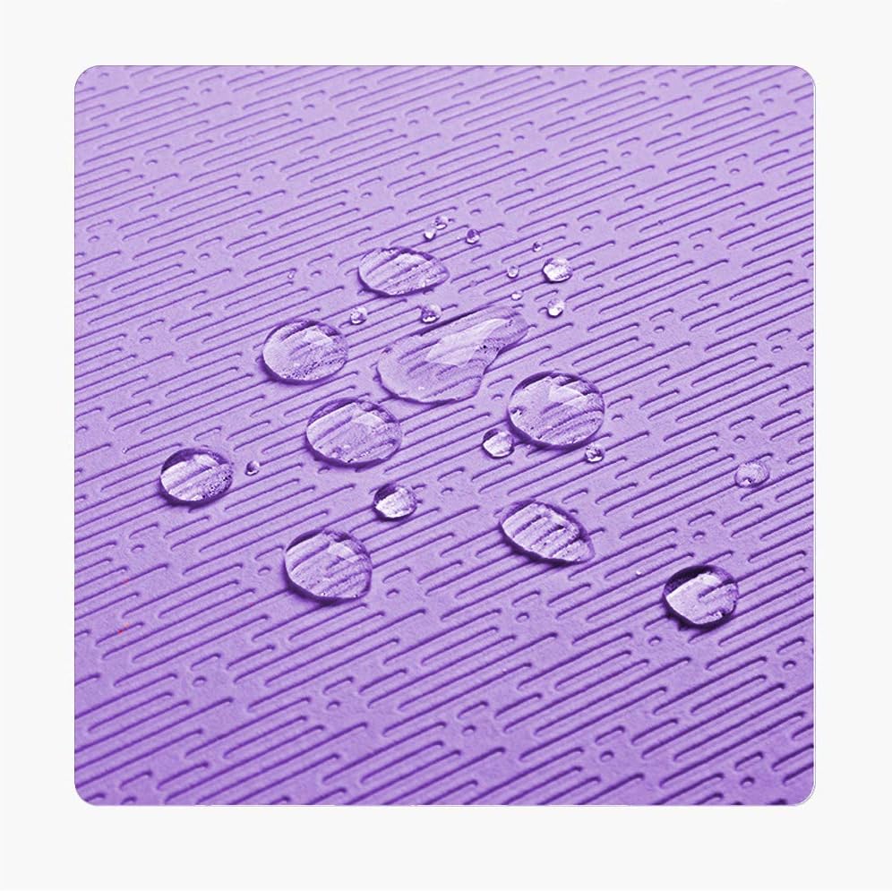 Hatha Yoga Extra Thick TPE Yoga Mat - 72"x 32" Thickness 1/2 Inch -Eco Friendly SGS Certified - With High Density Anti-Tear Exercise Bolster For Home Gym Travel & Floor Outside - Image 6