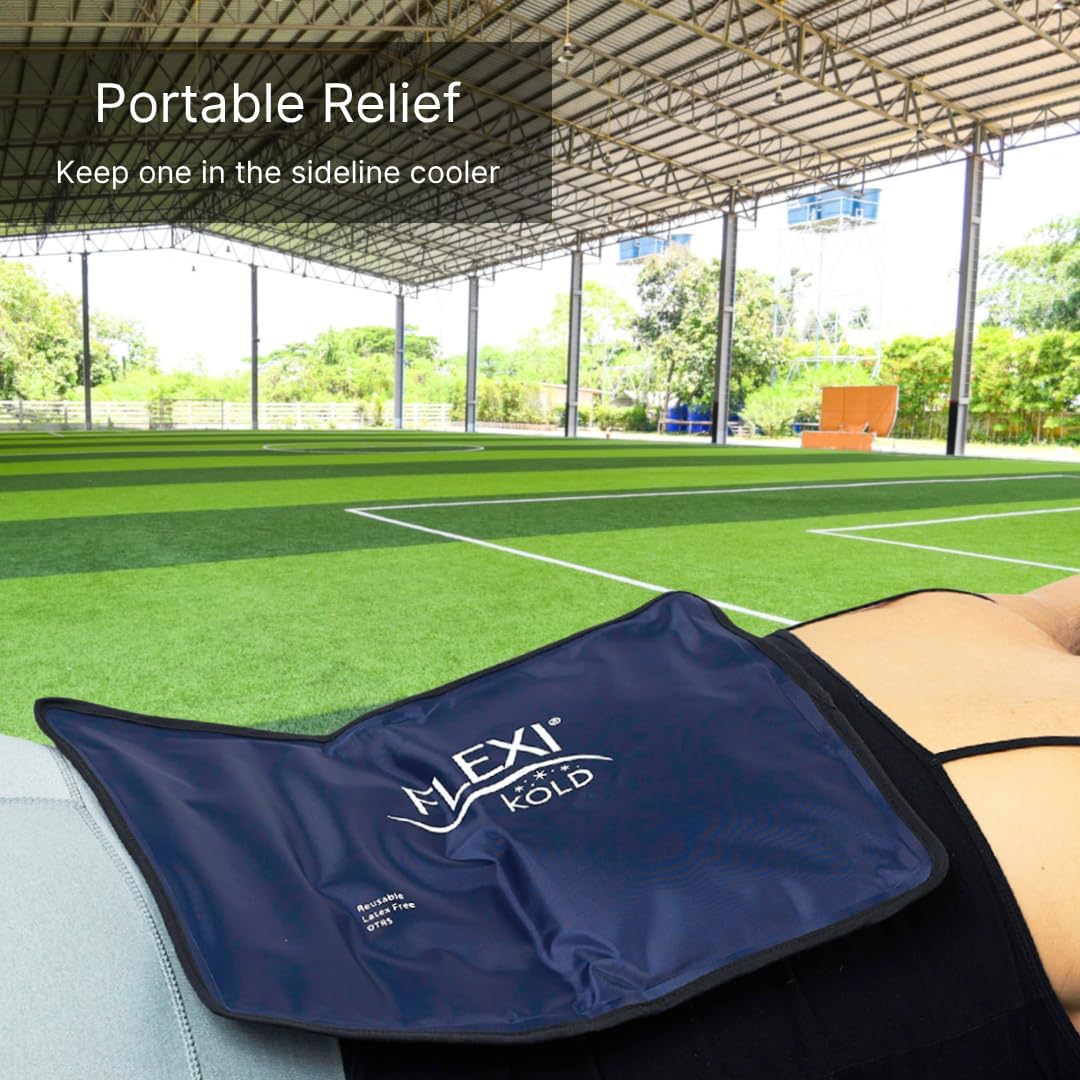 FlexiKold Gel Ice Packs (Standard Large: 10.5" x 14.5") for Injuries Reusable, Back Pain Relief, Knee Wrap, After Surgery, Ice Pack for Knee, Shoulder - 6300-COLD by NatraCure - Image 5
