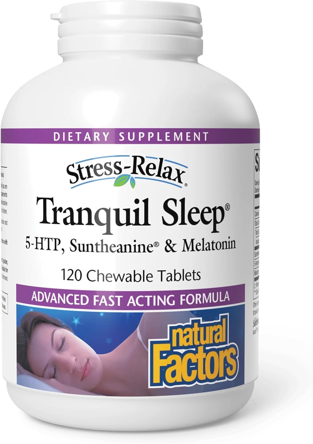 Natural Factors Stress-Relax Tranquil Sleep Tablet, 120 Count