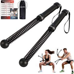 Weighted Ropeless Battle Ropes, Heavy Duty Portable Cordless Battle Ropes for Home Gym with Poster, Exercise Ropes for Strength Building, Cardio Fitness, Workout Equipment for Low-Impact Workout