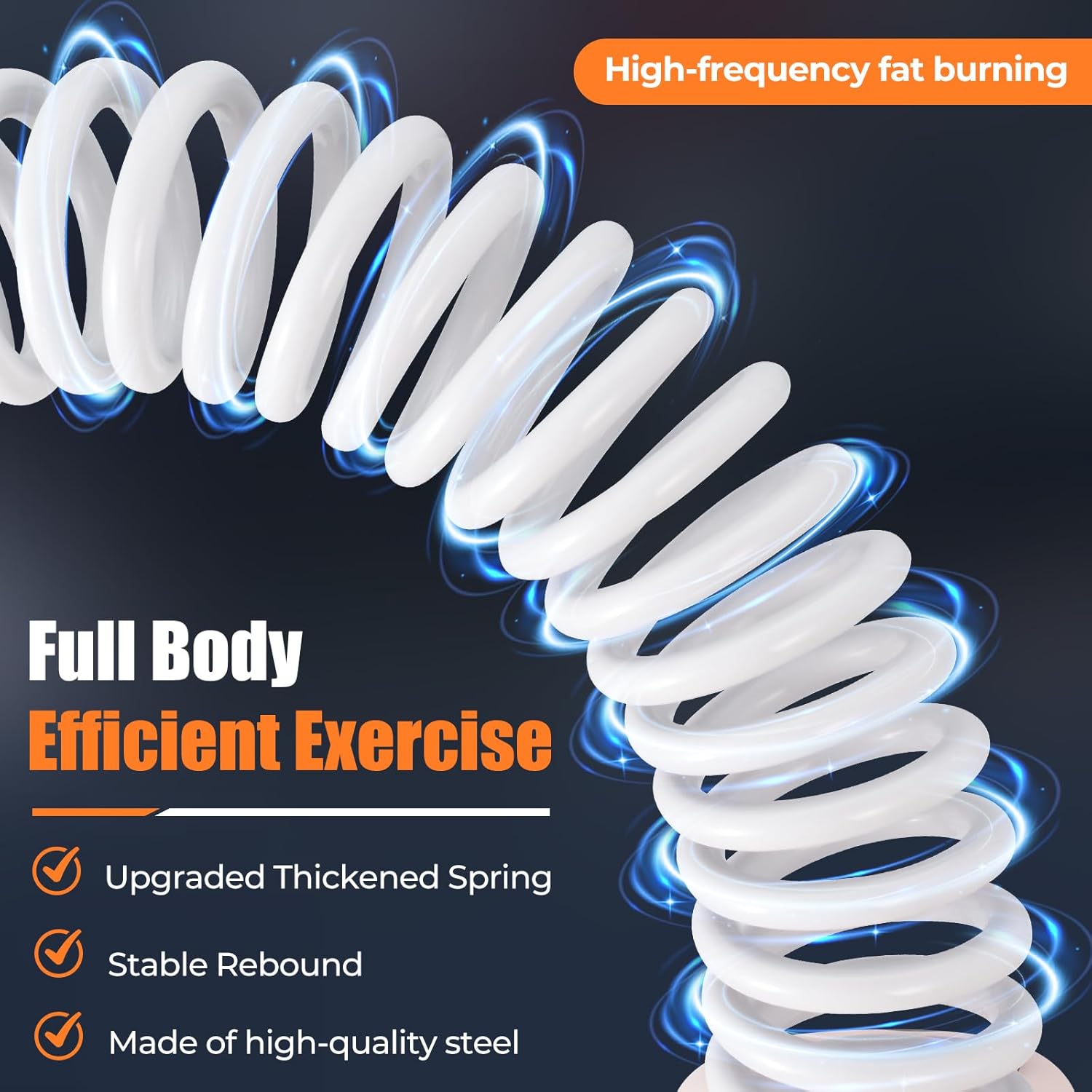 Cordless Battle Ropes with Adjustable Weighted Ropeless Battle Rope for Home Gym Exercise, Portable Workout Equipment for Strength Training & Cardio Fitness for Women & Men - Image 3