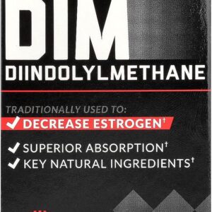 Force Factor DIM, Diindolylmethane Capsules to Decrease Estrogen in Men and Women, Promotes Healthy Hormonal Balance, with BioPerine for Superior Absorption, Works Fast, 300mg, 30 Capsules