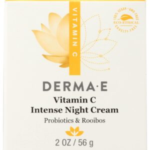 Derma E Vitamin C Intense Night Cream, Parabens Free, Vegan, 2 Ounces (Pack of 1)