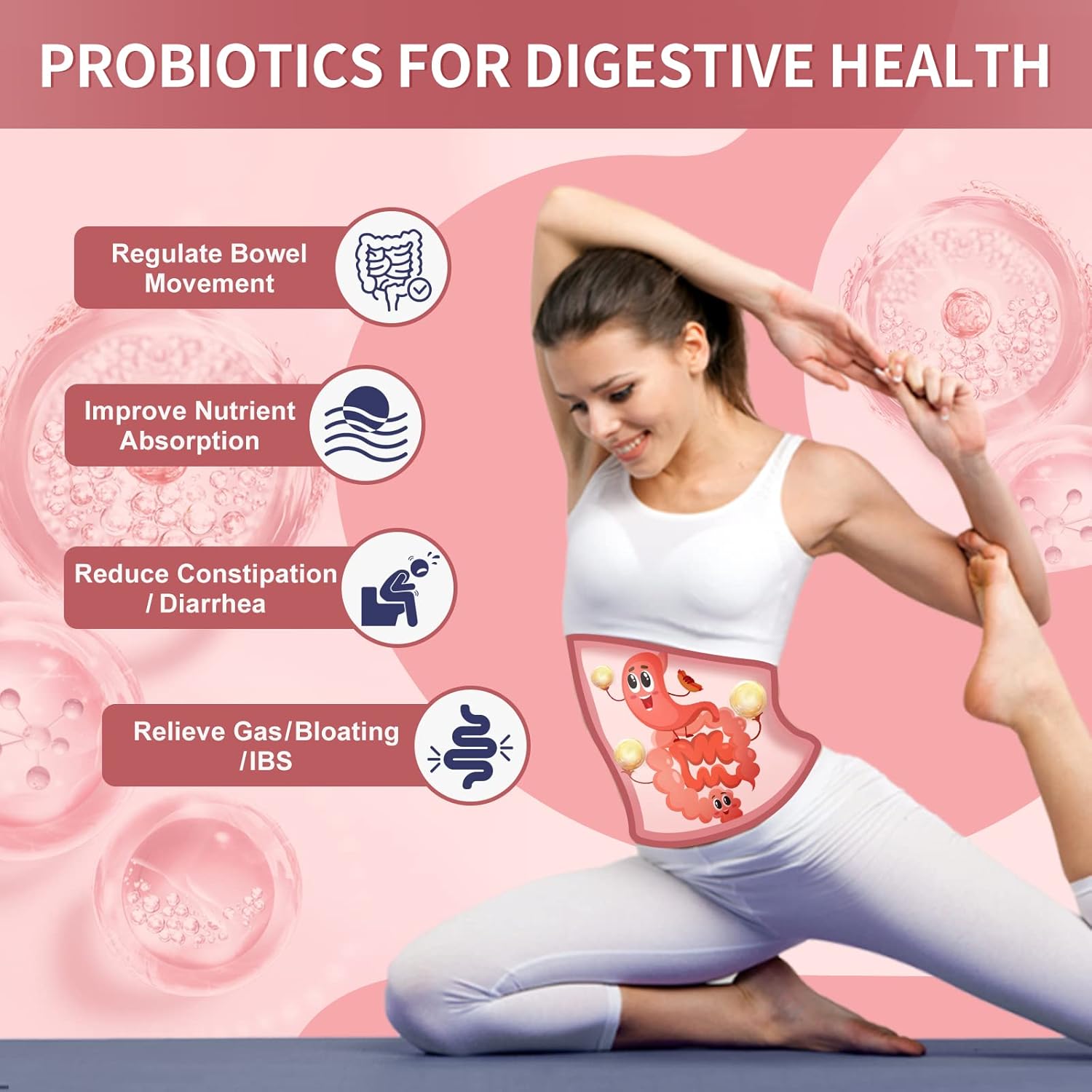 NATURE TARGET Probiotics-for-Women Prebiotics-and-Probiotics-Powder, 100-Billion-CFUs 45-Day-Supply, Women's-Probiotic with D-Mannose and Cranberry for Urinary Tract/Gut/Digestive Health - Image 5