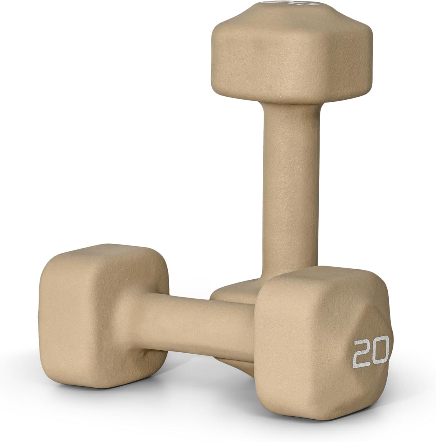 Tone Fitness Neoprene Dumbbell Weight Pairs with Anti-Roll Square Head | Multiple Options