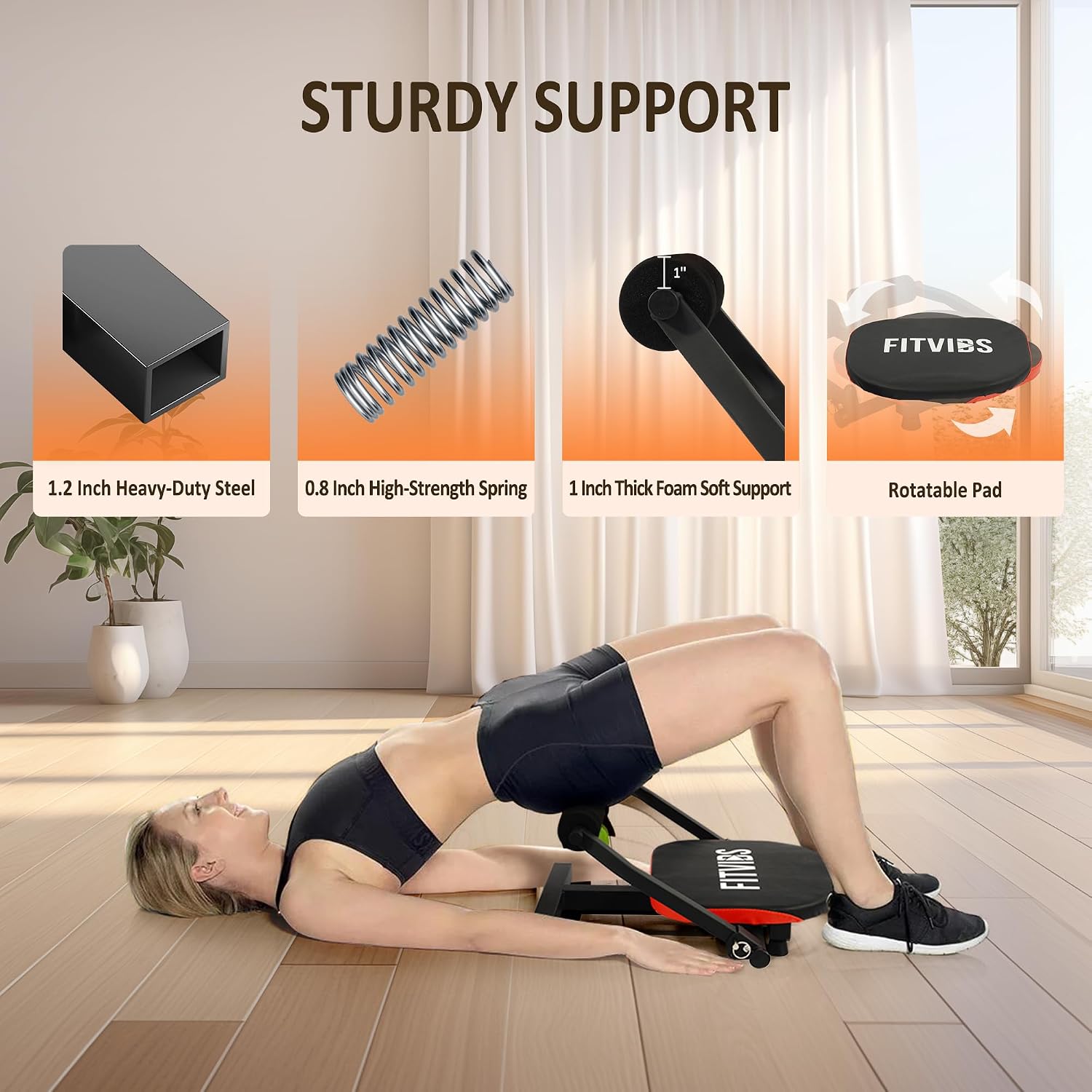 Fitvids Ab Crunch Total Body Workout with Resistance Bands, Instruction DVD and Exercise Guide Chart - Image 3