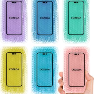 Reusable Shoulder Cold & Hot Compress - 3.5in×5.9in, Food-Grade Gel Ice Pack for Swelling, Muscle Pain & Inflammation, Dual Therapy for Post-Workout, Office Fatigue & First Aid (6 Packs)