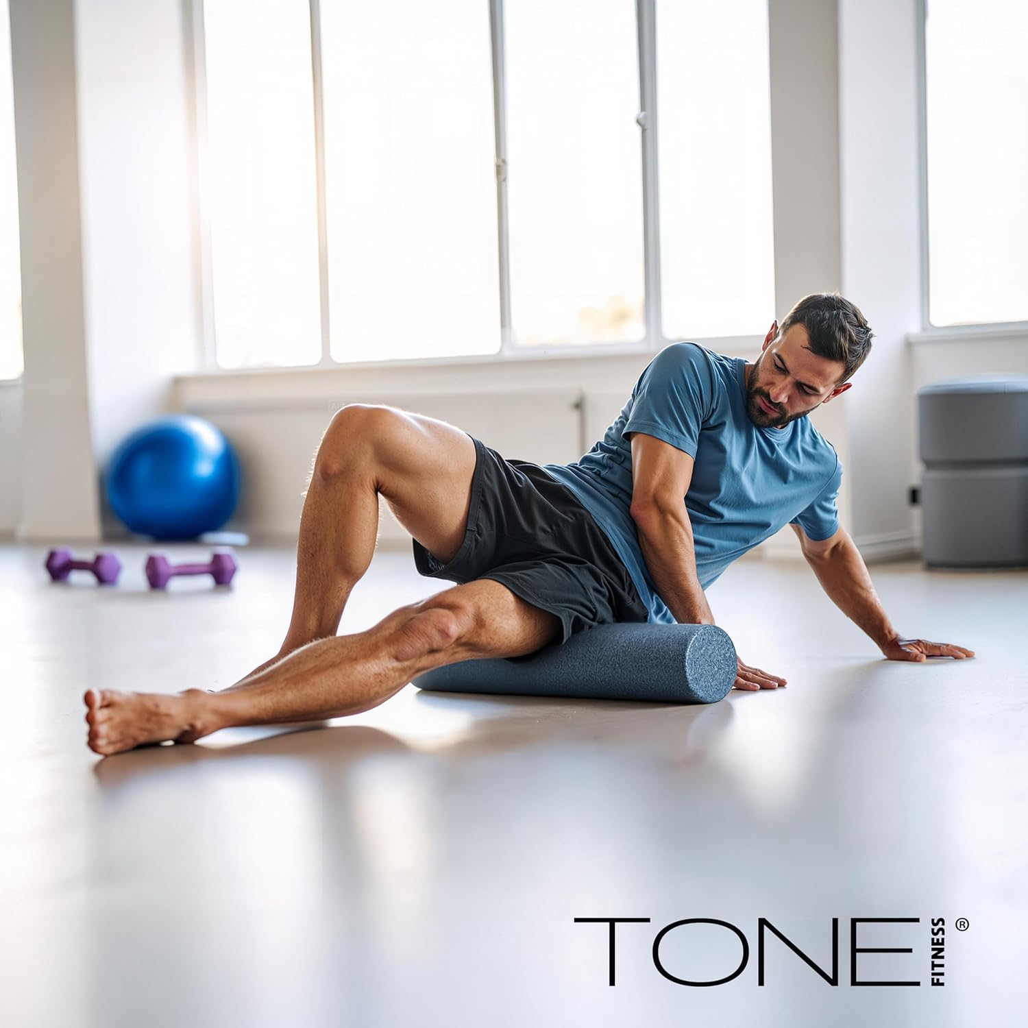 Tone Fitness High Density EPP Foam Exercise Foam Roller for Yoga, Pilates, Stretching, Massage, and Recovery | Multiple Sizes and Colors - Image 7