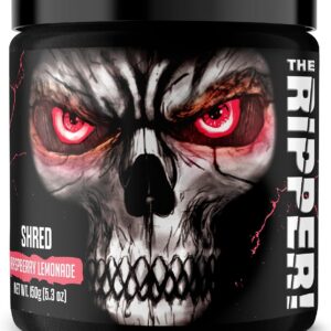 JNX SPORTS The Ripper! Fat Burner for Men & Women – Shredding Thermogenic Fat Burner, Pre-Workout & Appetite Suppressant –Raspberry Lemonade, 30 Servings