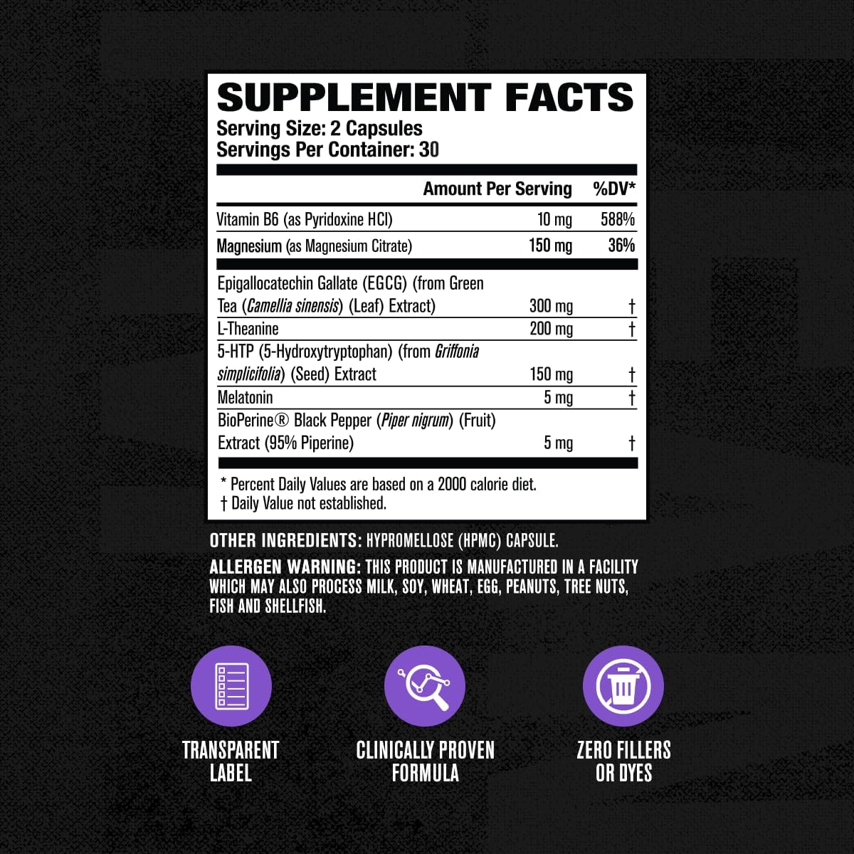 Jacked Factory Lean PM Night Time Fat Burner, Sleep Aid Supplement, & Appetite Suppressant for Men and Women - 60 Stimulant-Free Veggie Weight Loss Diet Pills - Image 6