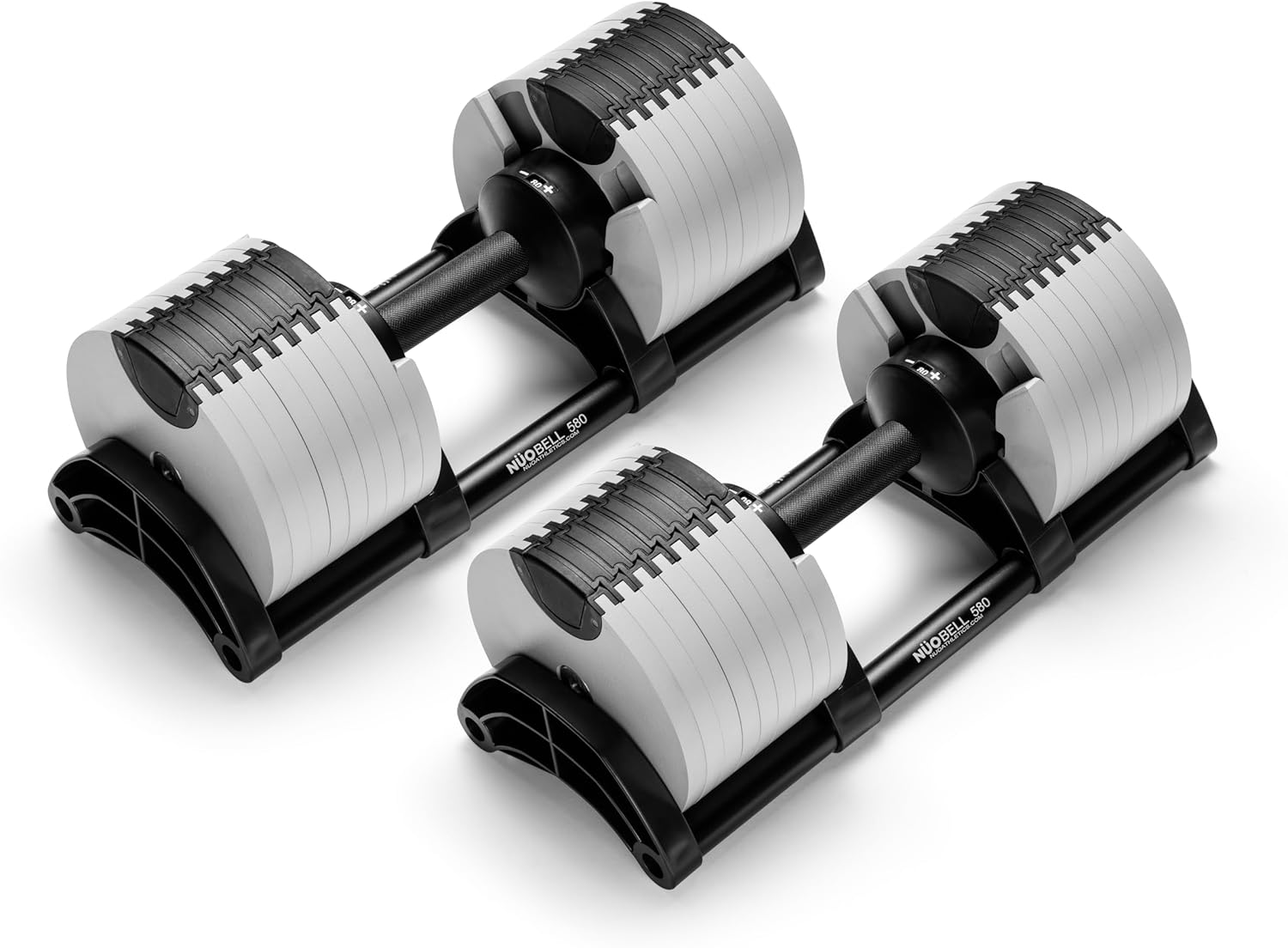 NÜOBELL® Adjustable Dumbbell Set, 5-50 LB or 5-80 LB, Easy Twist 2024-25 Model, All-In-One Weights Set (Pair) for Home, Original Manufacturer - Image 4