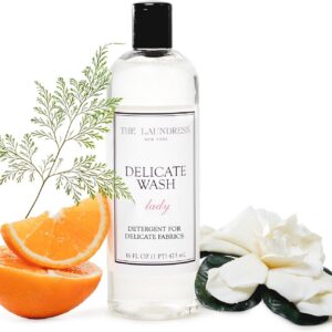 The Laundress Delicate Wash Luxury Liquid Laundry Detergent, 31 Loads, Concentrated Washing Detergent, Lady Scent, Enzyme-Free Hand or Machine Wash Laundry Soap for Silk, Linen, Lingerie & More