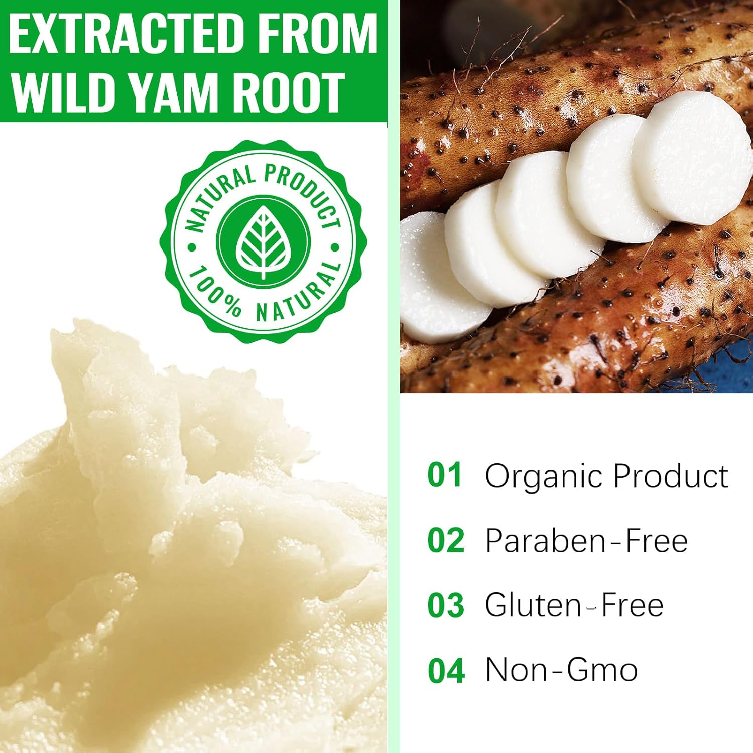 NATURE ZIRAN Wild Yam Cream - Wild yam Cream - Suitable for Relieving Symptoms During Periods of Physical Change - for All Skin Types 2.1floz - Image 5