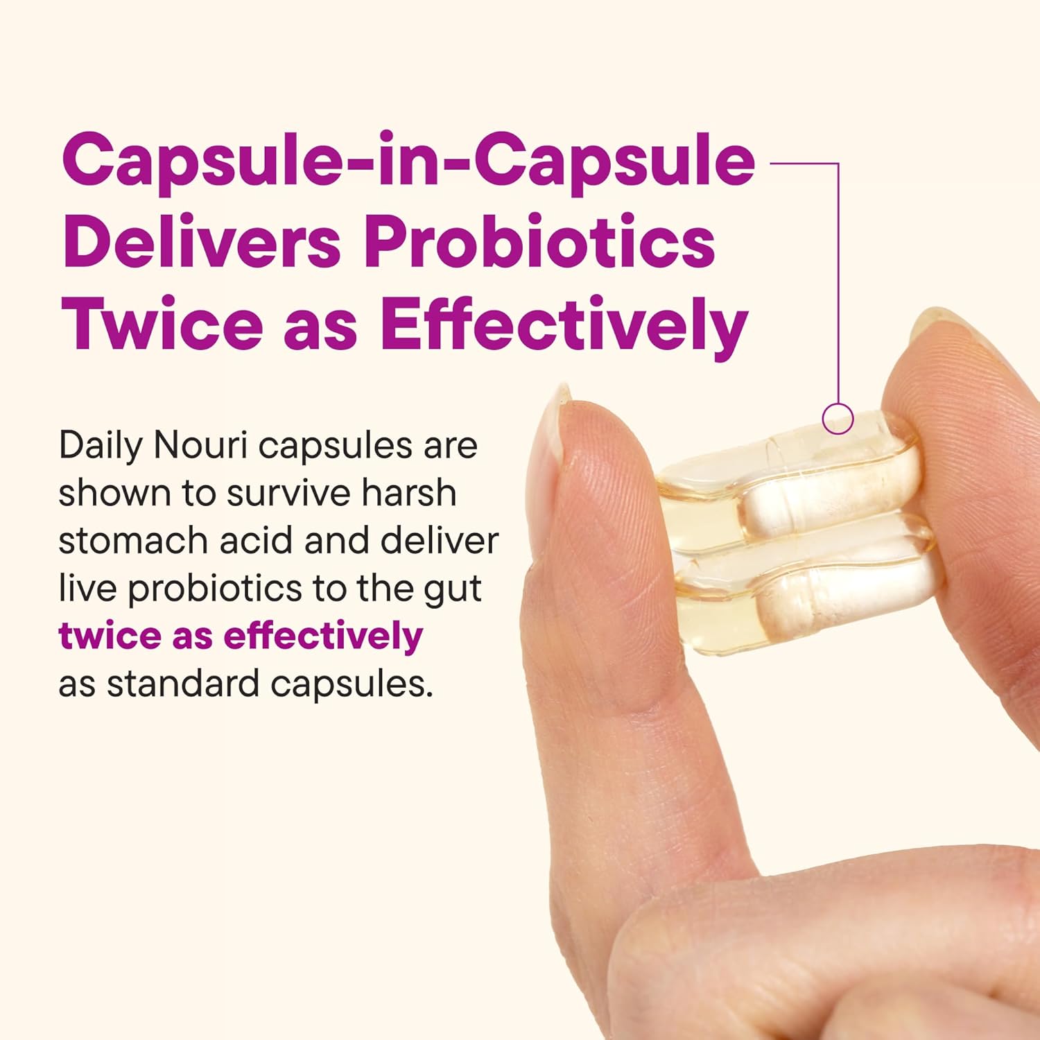Daily Nouri Hormone Balance Probiotics for Women | Hormone Balance for Women | PMS, Hormonal Acne, & Bloating Support | 7 Clinically Studied Strains + Omega | 30-Day Supply - Image 5