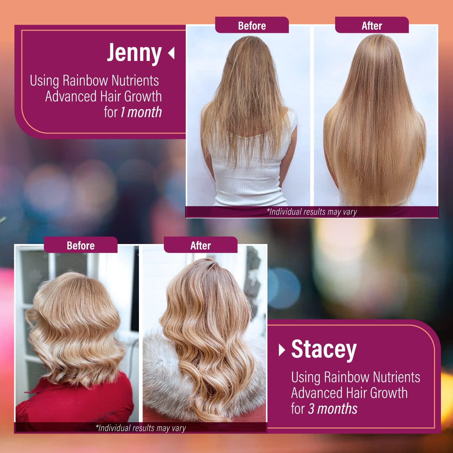 Hair Growth Vitamins for Women | Biotin 10,000mcg, Collagen, Patented OptiMSM®, goMCT®, Saw Palmetto | Naturally Regrow Stronger & Healthier Hair, Skin and Nails | Stops Hair Loss | 60 Day Supply - Image 6