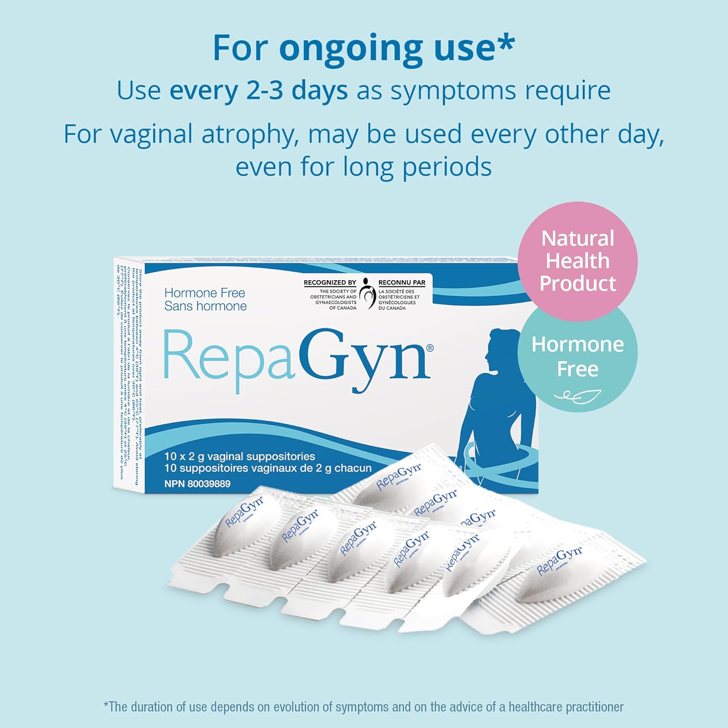 RepaGyn's Vaginal Moisturizer |Useful in Burning, Itching, Vaginal Lubrication | Natural and Non-hormonal | Effective in Menopause Dryness and Mucosa Healing - Image 6